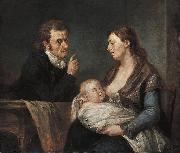 Johann Georg Edlinger Family Portrait oil painting